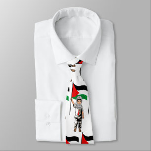 Gravata Criança com a bandeira Keffiyeh Palestine