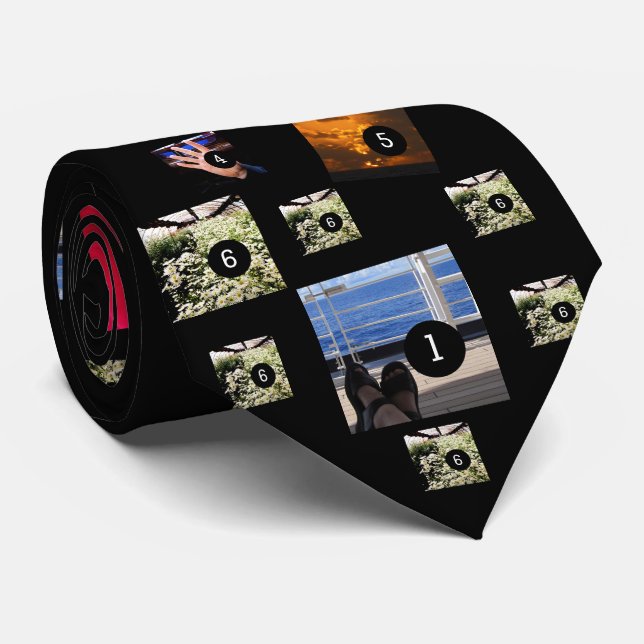 Gravata Criar seu Instagram Selfies perfeito 6 fotos (Rolled)