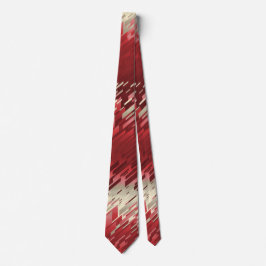 Gravata Cristal Prism Vermelho Dois Lados