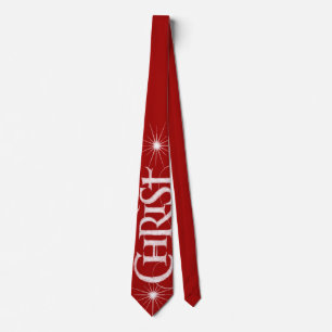 Gravata CRISTO CRISTmas Caligrafia cristã Jesus Deus