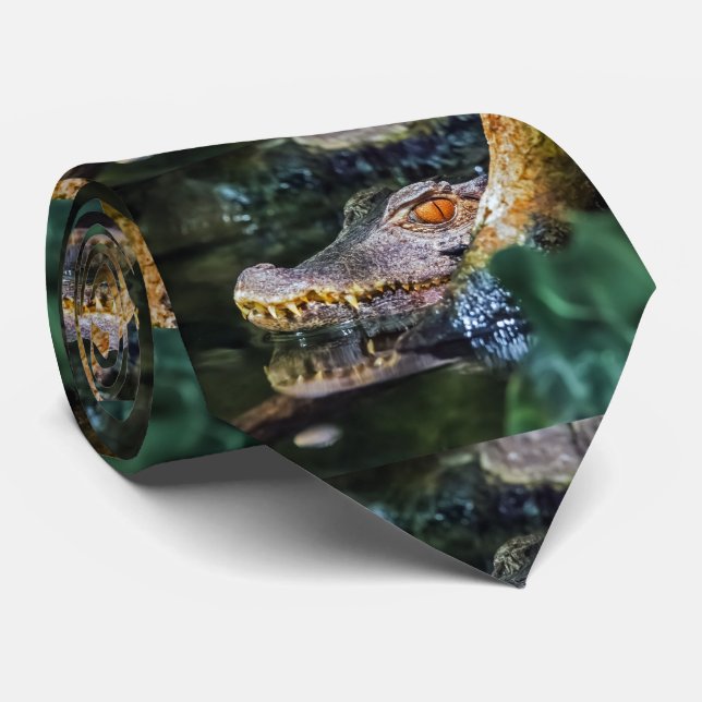 Gravata Crocodile (Rolled)