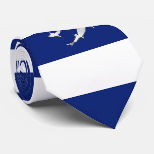 Gravata Crome o mergulhador e os tubarões em listras