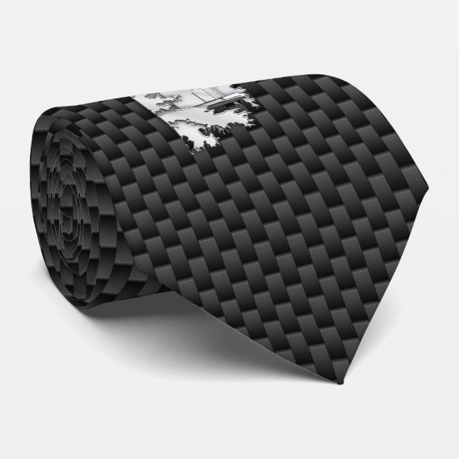 Gravata Cromo como Farol em impressão de fibra de carbono (Rolled)