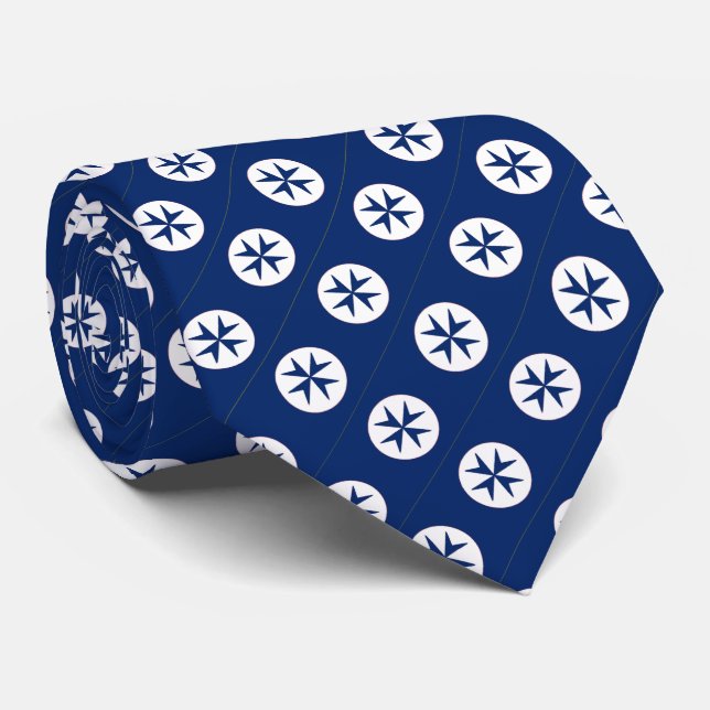 Gravata cruz de octógono BLUE CORSAIR STYLE (Rolled)