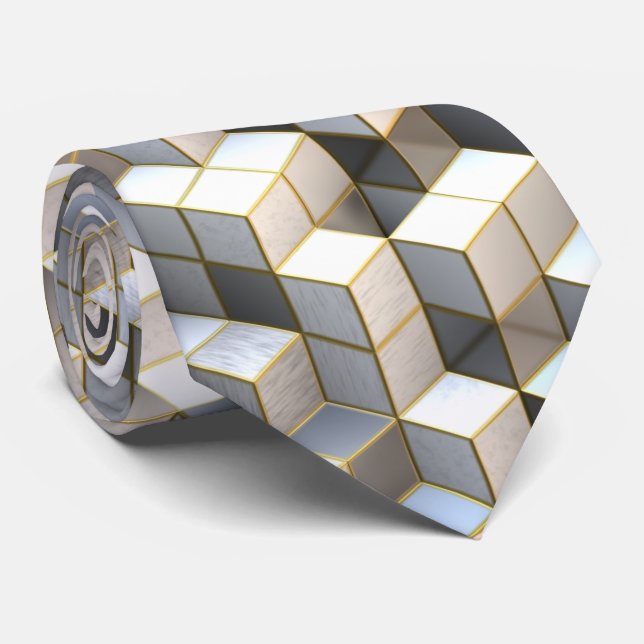 Gravata Cube Art 2 Tie (Rolled)