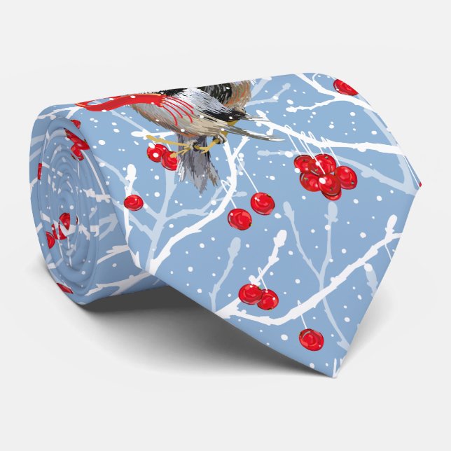 Gravata Cudddling Chickadees Romance (Rolled)