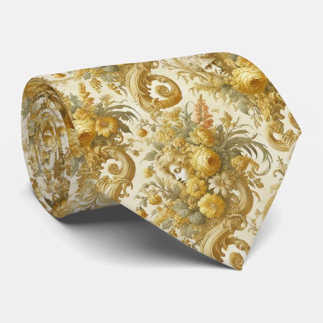 Gravata Culpa do Dourado - Vitoriano Gótico (Rolled)