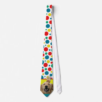 Gravata Cupcake do convite - golden retriever - Mickey