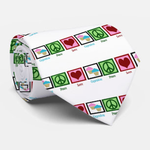 Gravata Cupcakes de Paz e Amor