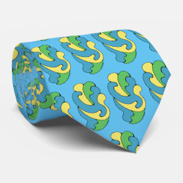 Gravata Curvas de Embrasão (Amarelo, Azul, Verde)