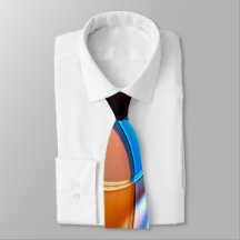 Curvas torcidas em laranja azul e acrílico, com al