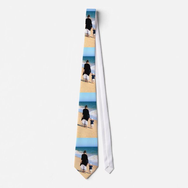 Gravata Custom Photo Neck Tie Your Design With Supper Mom (Frente)