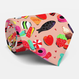 Gravata Cute valentines você é tão doce rosa doce & coraçã