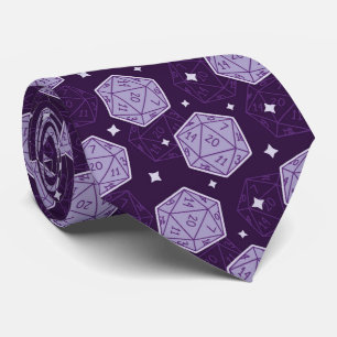 Gravata D&D Tie, D20 NeckTie, DnD Gift Para Dungeon Master