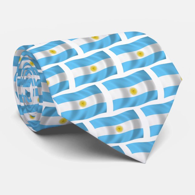 Gravata da Bandeira Argentina (Rolled)