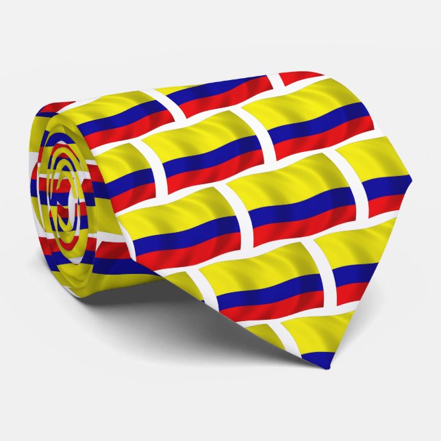 Gravata da Bandeira da Colômbia (Rolled)