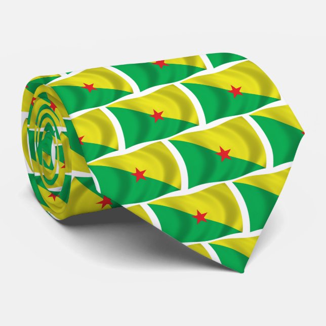 Gravata da Bandeira da Guiana Francesa (Rolled)
