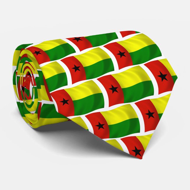 Gravata da Bandeira da Guiné-Bissau (Rolled)