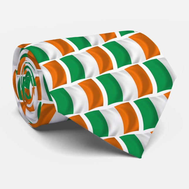 Gravata da Bandeira da Irlanda (Rolled)