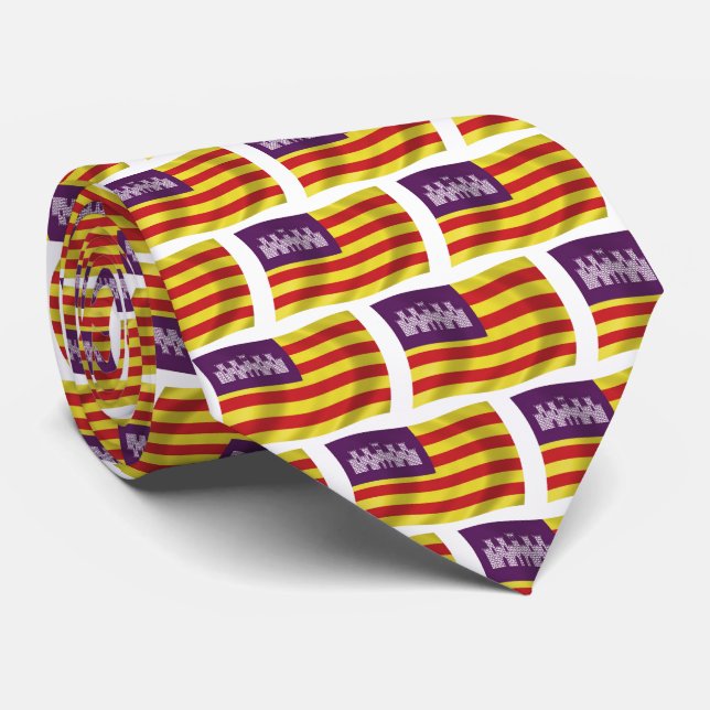 Gravata da Bandeira das Ilhas Baleares (Rolled)
