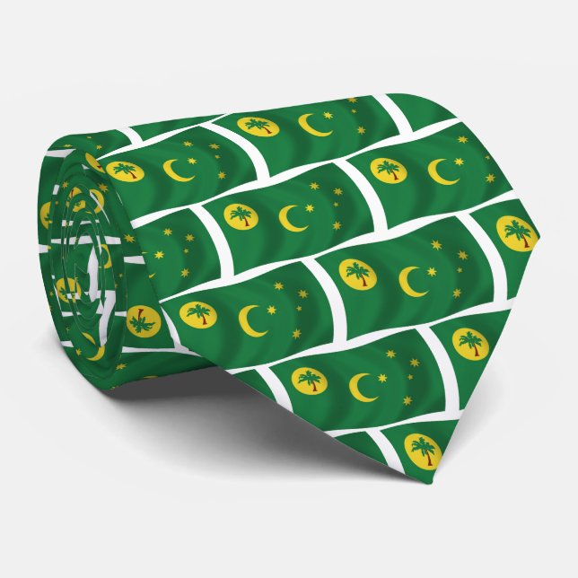 Gravata da Bandeira das Ilhas Cocos (Rolled)