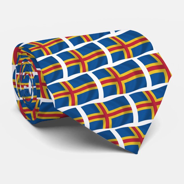 Gravata da Bandeira de Aland (Rolled)
