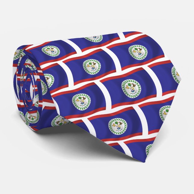 Gravata da Bandeira de Belize (Rolled)