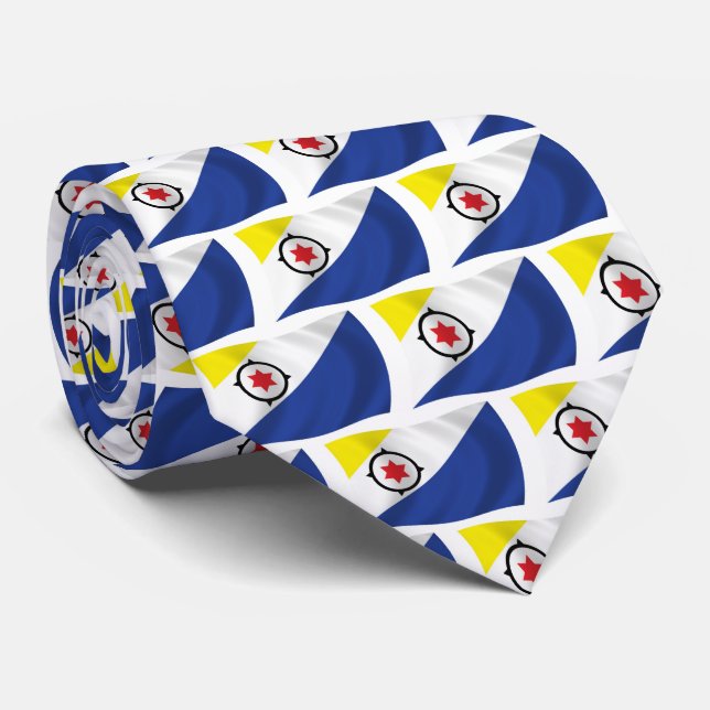 Gravata da Bandeira de Bonaire (Rolled)