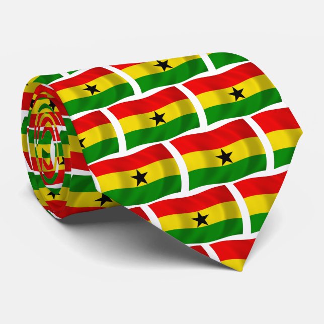 Gravata da Bandeira de Gana (Rolled)