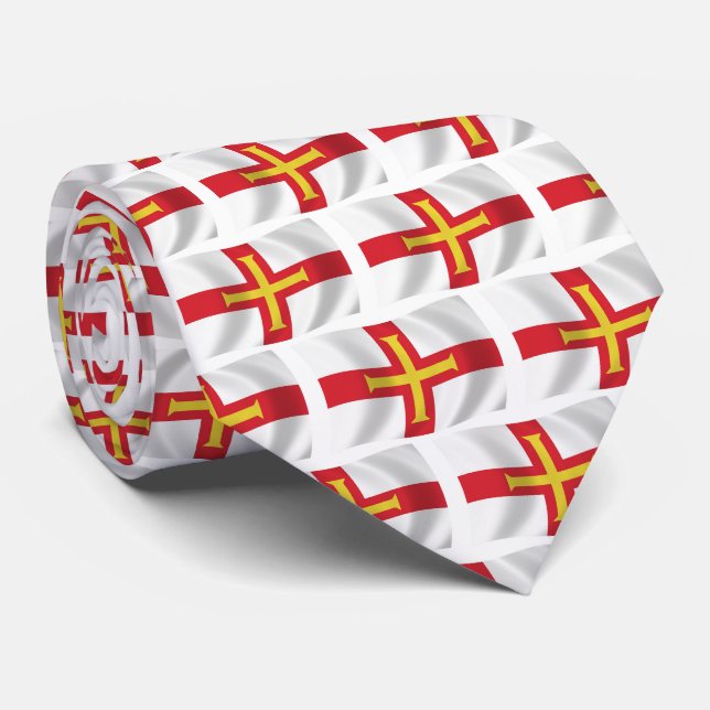 Gravata da Bandeira de Guernsey (Rolled)
