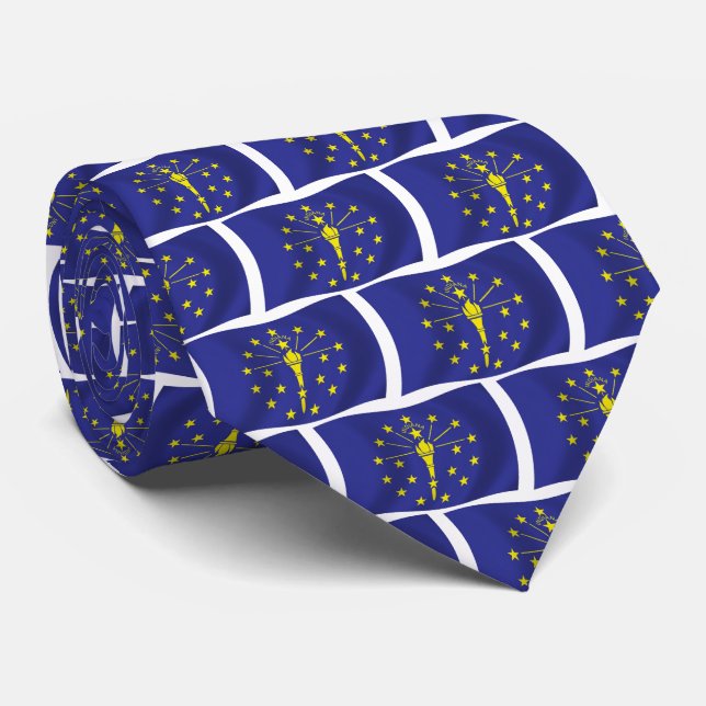 Gravata da Bandeira de Indiana (Rolled)