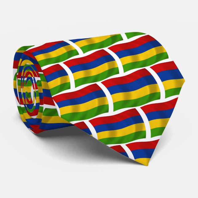 Gravata da Bandeira de Maurícia (Rolled)
