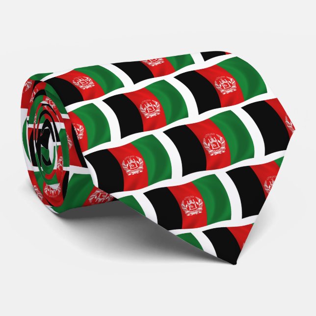 Gravata da Bandeira do Afeganistão (Rolled)