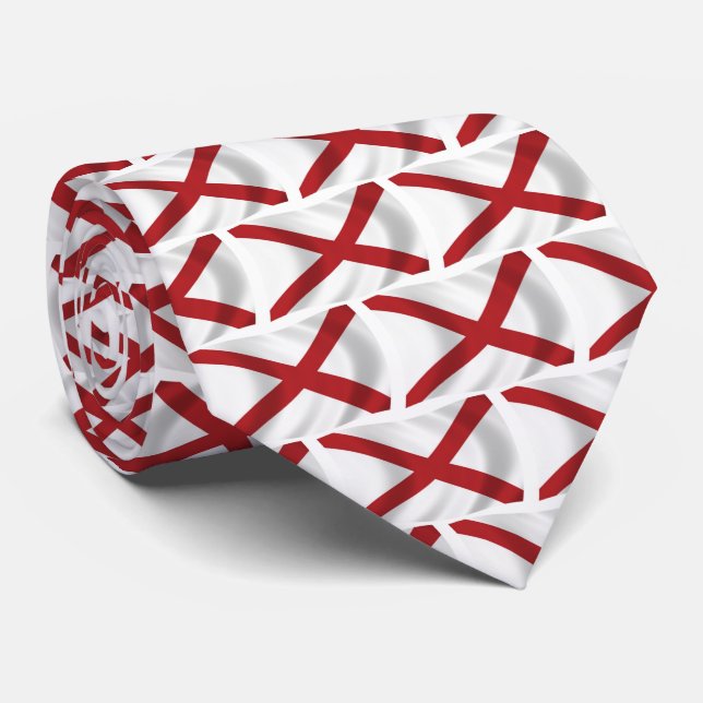 Gravata da Bandeira do Alabama (Rolled)