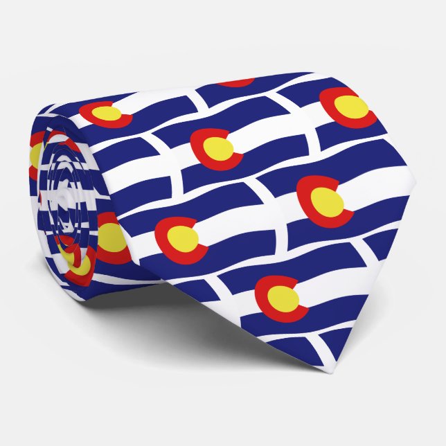 Gravata da Bandeira do Colorado (Rolled)