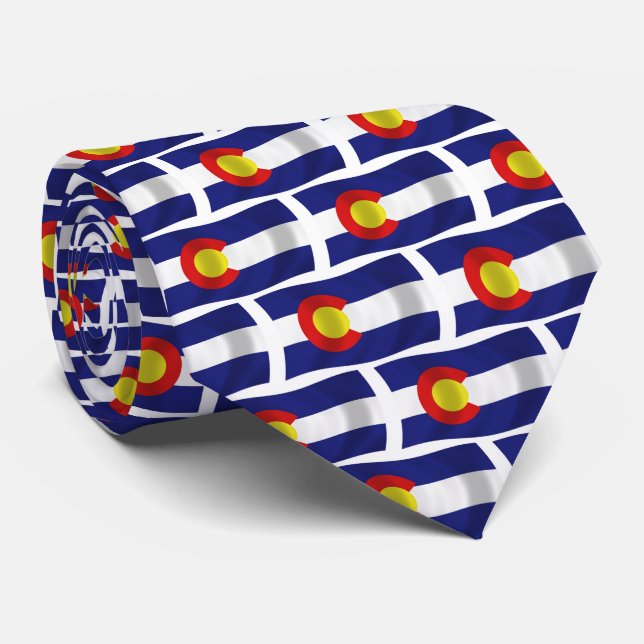 Gravata da Bandeira do Colorado (Rolled)