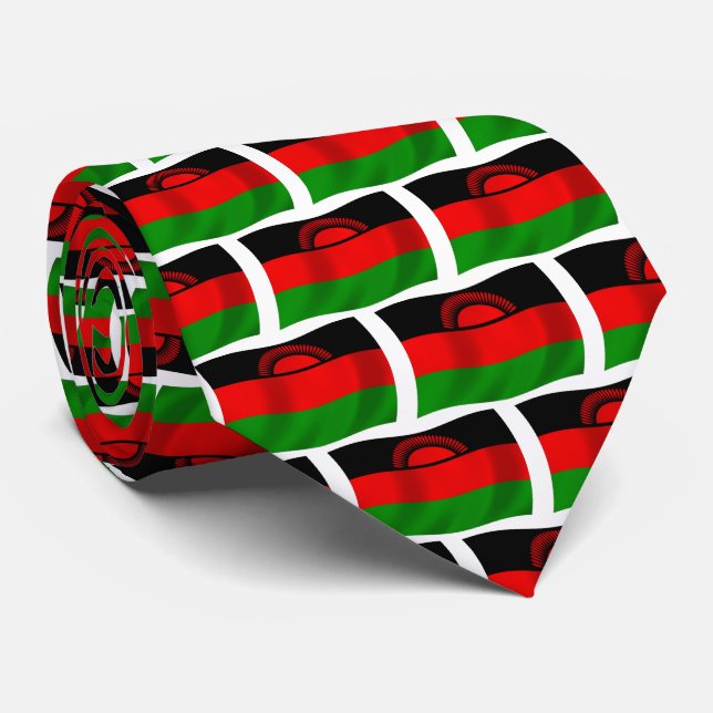 Gravata da Bandeira do Malawi (Rolled)