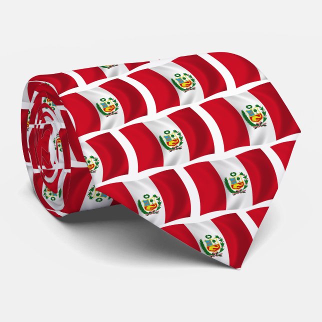 Gravata da Bandeira do Peru (Rolled)