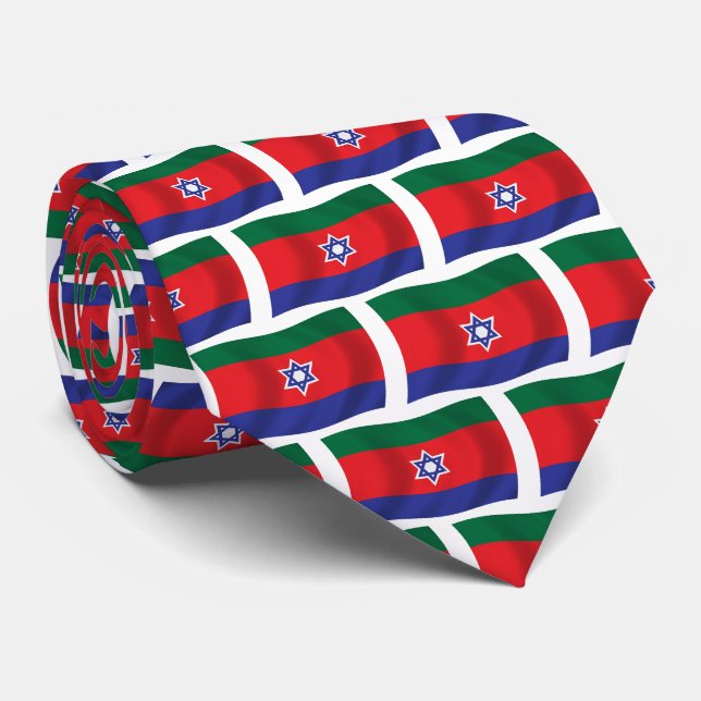 Gravata da Bandeira dos Bnei Menashe (Rolled)
