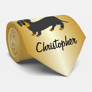 Gravata Dachshund Design Personalizado