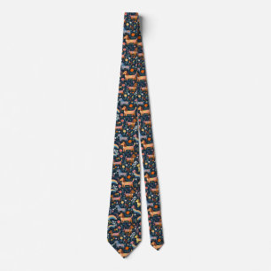 Gravata Dachshund Rainbow Floral