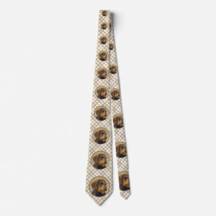 Gravata Dachshund (Wirehaired) Pintura Original para Cacho