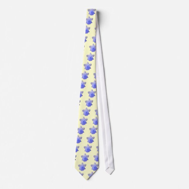 Gravata Daffodil Blue Floral Tie (Frente)