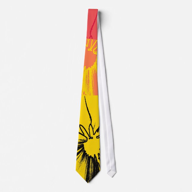 Gravata Daisy Flower Fine art Tie (Frente)