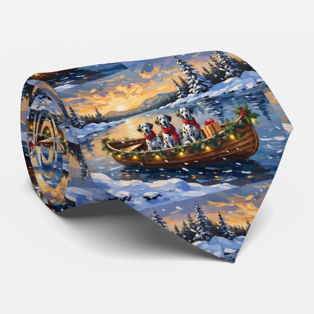 Gravata Dalmatian Christmas Boat Holiday (Rolled)