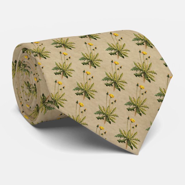 Gravata Dandelion Em Papel Antigo (Rolled)