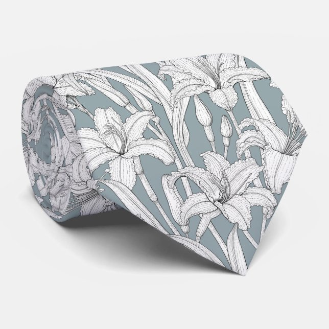 Gravata Daylílias (Rolled)