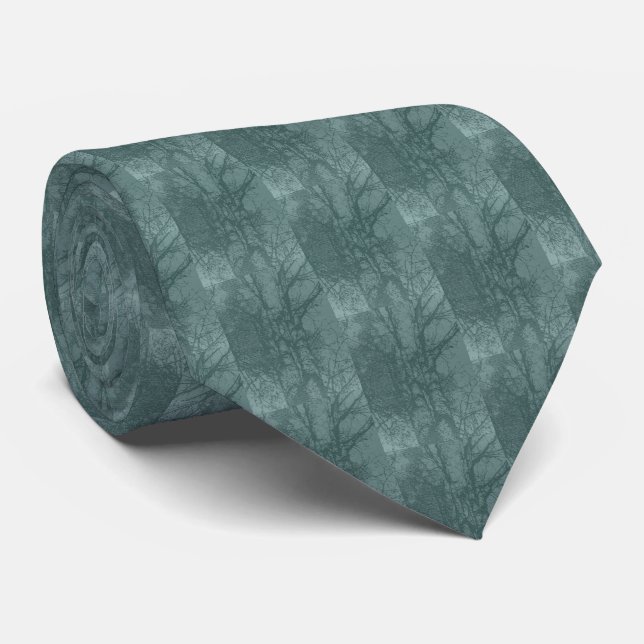 Gravata de árvore de noz-pecã Shagbark - Azul-turq (Rolled)