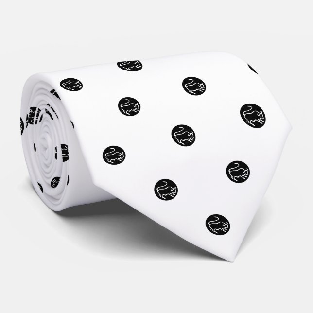 Gravata de bolinhas do signo de Touro (Rolled)