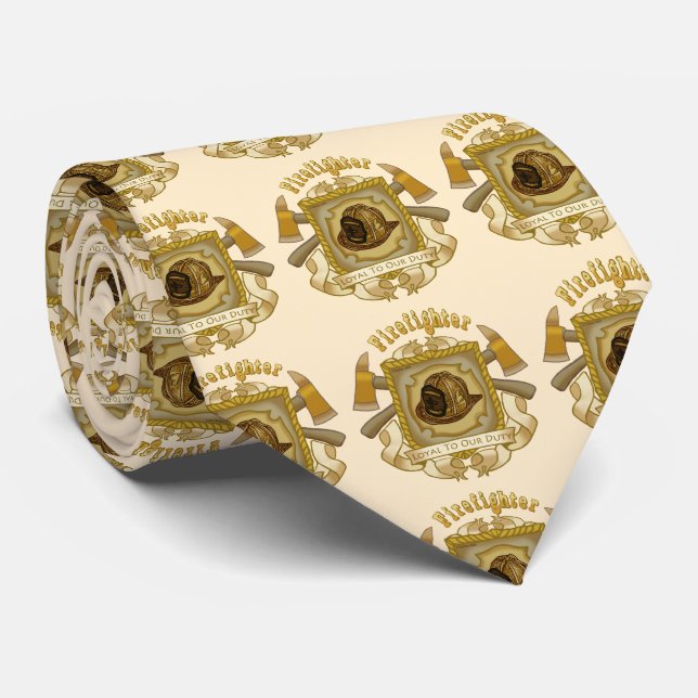 Gravata de Bombeiros do Escudo Real (Rolled)